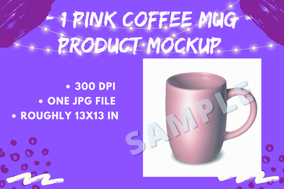 Download Blank Pink Coffee Mug Product Mockup - Product mockup Collection